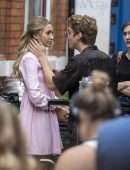 Tilly Keeper with Lukas Gage film ‘You’ in the Borough Market in London