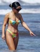 Vanessa Hudgens and Stella Hudgens Booty in Bikini in Italy