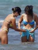 Vanessa Hudgens and Stella Hudgens Booty in Bikini in Italy
