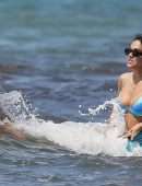 Vanessa Hudgens and Stella Hudgens Booty in Bikini in Italy