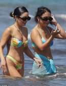 Vanessa Hudgens and Stella Hudgens Booty in Bikini in Italy