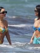 Vanessa Hudgens and Stella Hudgens Booty in Bikini in Italy