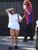 Addison Rae Leggy, Steps Out for Pilates in Los Angeles