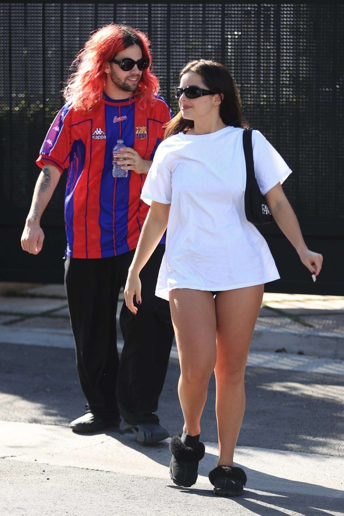 Addison Rae Leggy, Steps Out for Pilates in Los Angeles