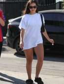 Addison Rae Leggy, Steps Out for Pilates in Los Angeles
