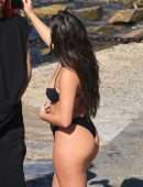 Addison Rae Booty in Tiny BIkini at Lake Como in Italy