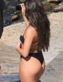 Addison Rae Booty in Tiny BIkini at Lake Como in Italy
