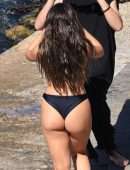 Addison Rae Booty in Tiny BIkini at Lake Como in Italy