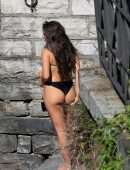 Addison Rae Booty in Tiny BIkini at Lake Como in Italy
