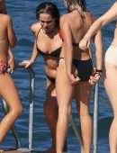 Addison Rae Booty in Tiny BIkini at Lake Como in Italy