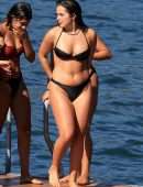 Addison Rae Booty in Tiny BIkini at Lake Como in Italy