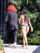Addison Rae Booty in Tiny BIkini at Lake Como in Italy