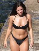 Addison Rae Booty in Tiny BIkini at Lake Como in Italy