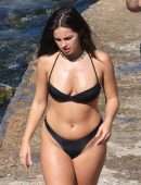Addison Rae Booty in Tiny BIkini at Lake Como in Italy