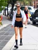 Bella Hadid Leggy and Booty, Out in New York