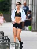 Bella Hadid Leggy and Booty, Out in New York