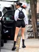 Bella Hadid Leggy and Booty, Out in New York