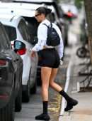 Bella Hadid Leggy and Booty, Out in New York