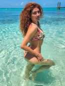 Blanca Blanco Booty in a Bikini at Pig Beach in the Bahamas