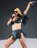 Charli XCX Leggy and Upskirt at Leeds Festival in Leeds