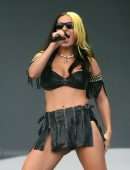 Charli XCX Leggy and Upskirt at Leeds Festival in Leeds