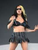 Charli XCX Leggy and Upskirt at Leeds Festival in Leeds