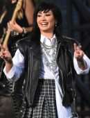 Demi Lovato Performing at Good Morning America in New York