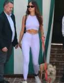Eiza Gonzalez in White Tights, Out for Lunch in West Hollywood