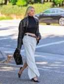 Elsa Hosk in Sheer Top, Out in Los Angeles