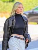 Elsa Hosk in Sheer Top, Out in Los Angeles