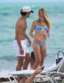Eugenie Bouchard Booty in Bikini at the Beach in Miami