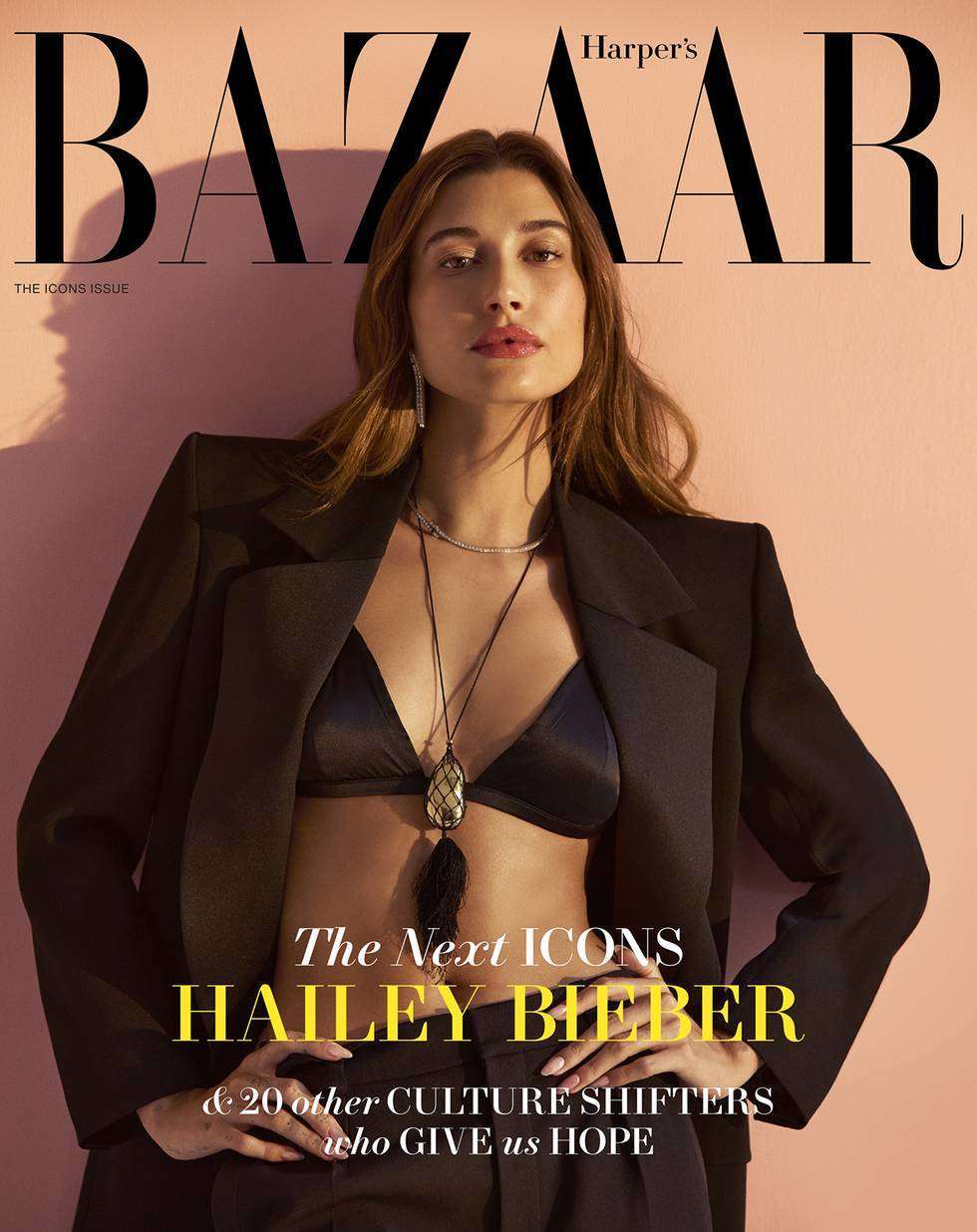 Hailey Bieber in Harper’s Bazaar Icons Issue 2022