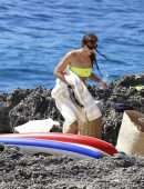 Irina Shayk Booty in Thong Bikini in Ibiza