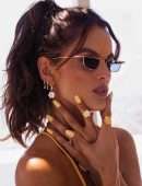 Izabel Goulart Booty at a Pool in Bikini Photoshoot