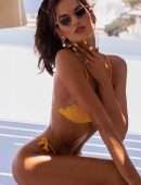 Izabel Goulart Booty at a Pool in Bikini Photoshoot