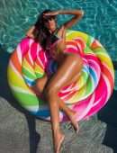 Izabel Goulart Booty at a Pool in Bikini Photoshoot