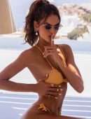 Izabel Goulart Booty at a Pool in Bikini Photoshoot