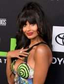 Jameela Jamil Cleavage at “She-Hulk: Attorney” Premiere in Los Angeles