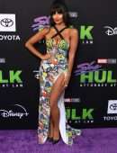 Jameela Jamil Cleavage at “She-Hulk: Attorney” Premiere in Los Angeles