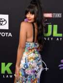 Jameela Jamil Cleavage at “She-Hulk: Attorney” Premiere in Los Angeles