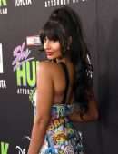 Jameela Jamil Cleavage at “She-Hulk: Attorney” Premiere in Los Angeles