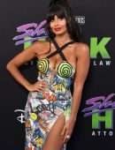 Jameela Jamil Cleavage at “She-Hulk: Attorney” Premiere in Los Angeles