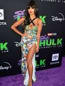 Jameela Jamil Cleavage at “She-Hulk: Attorney” Premiere in Los Angeles