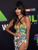 Jameela Jamil Cleavage at “She-Hulk: Attorney” Premiere in Los Angeles
