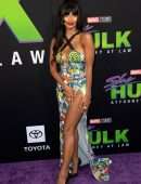 Jameela Jamil Cleavage at “She-Hulk: Attorney” Premiere in Los Angeles