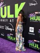 Jameela Jamil Cleavage at “She-Hulk: Attorney” Premiere in Los Angeles
