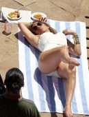 Jennifer Lopez in a Swimsuit on a Photoshoot in Capri