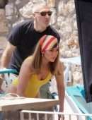 Jennifer Lopez in a Swimsuit on a Photoshoot in Capri