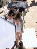 Jennifer Lopez in a Swimsuit on a Photoshoot in Capri