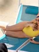 Jennifer Lopez in a Swimsuit on a Photoshoot in Capri